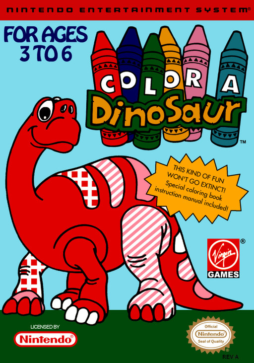 Color a Dinosaur (USA) (Beta) box art